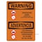 Signmission OSHA Warning Sign, 7" H, 10" W, International-OSHA-Construction-Sign-OWI-13027-FRENCH1000, Landscape OS-WS-D-710-L-11963 - alternate 1